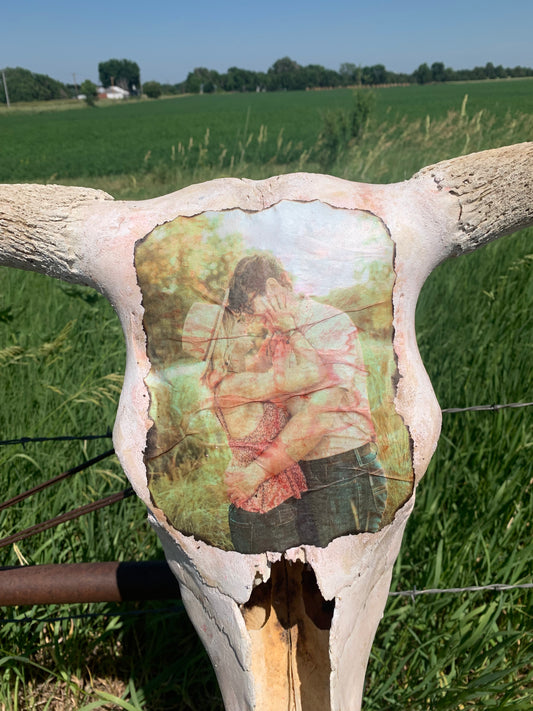 Custom cow skull